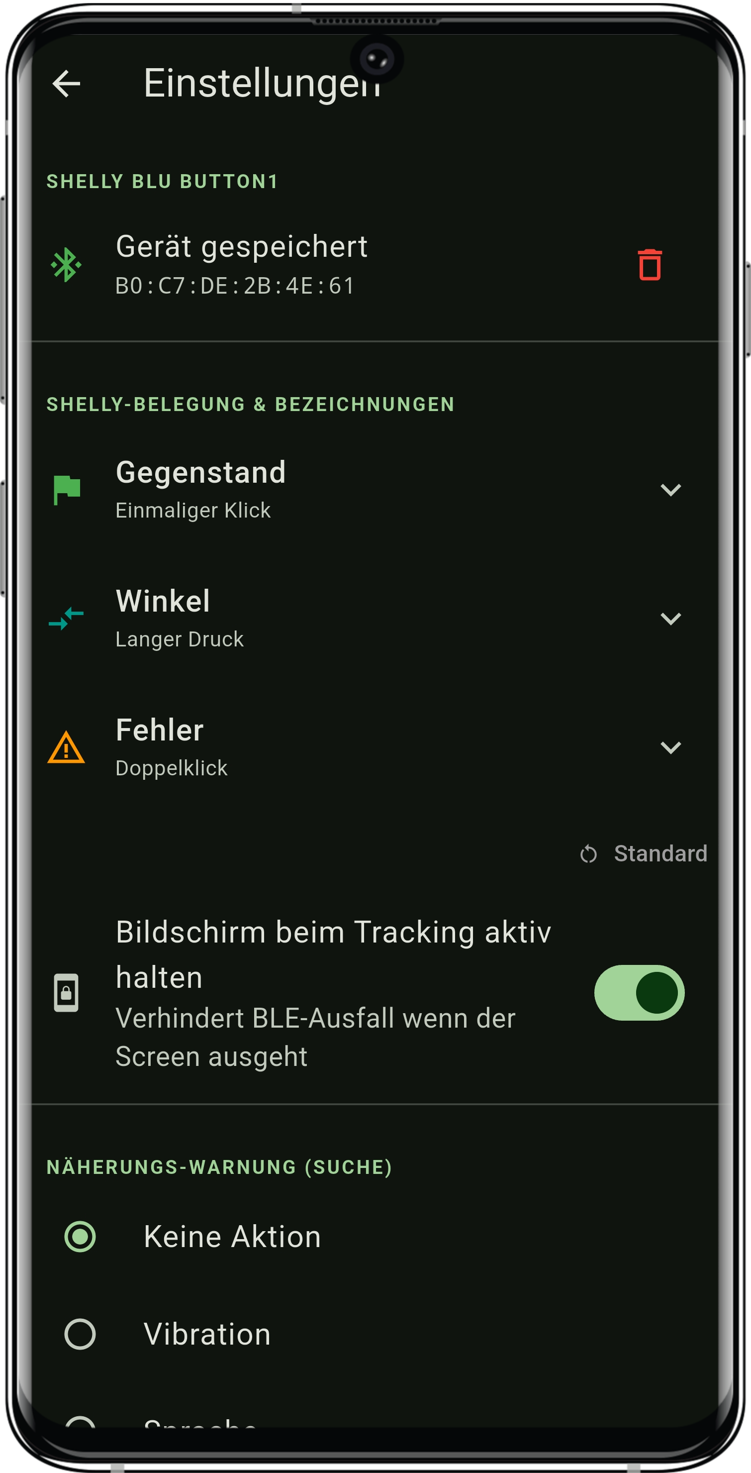TrackMaster IGP – Messwerte und Abweichungen der Sucharbeit