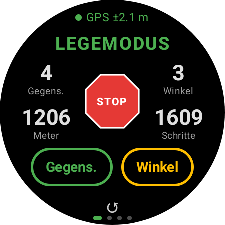 Legemodus auf der Smartwatch